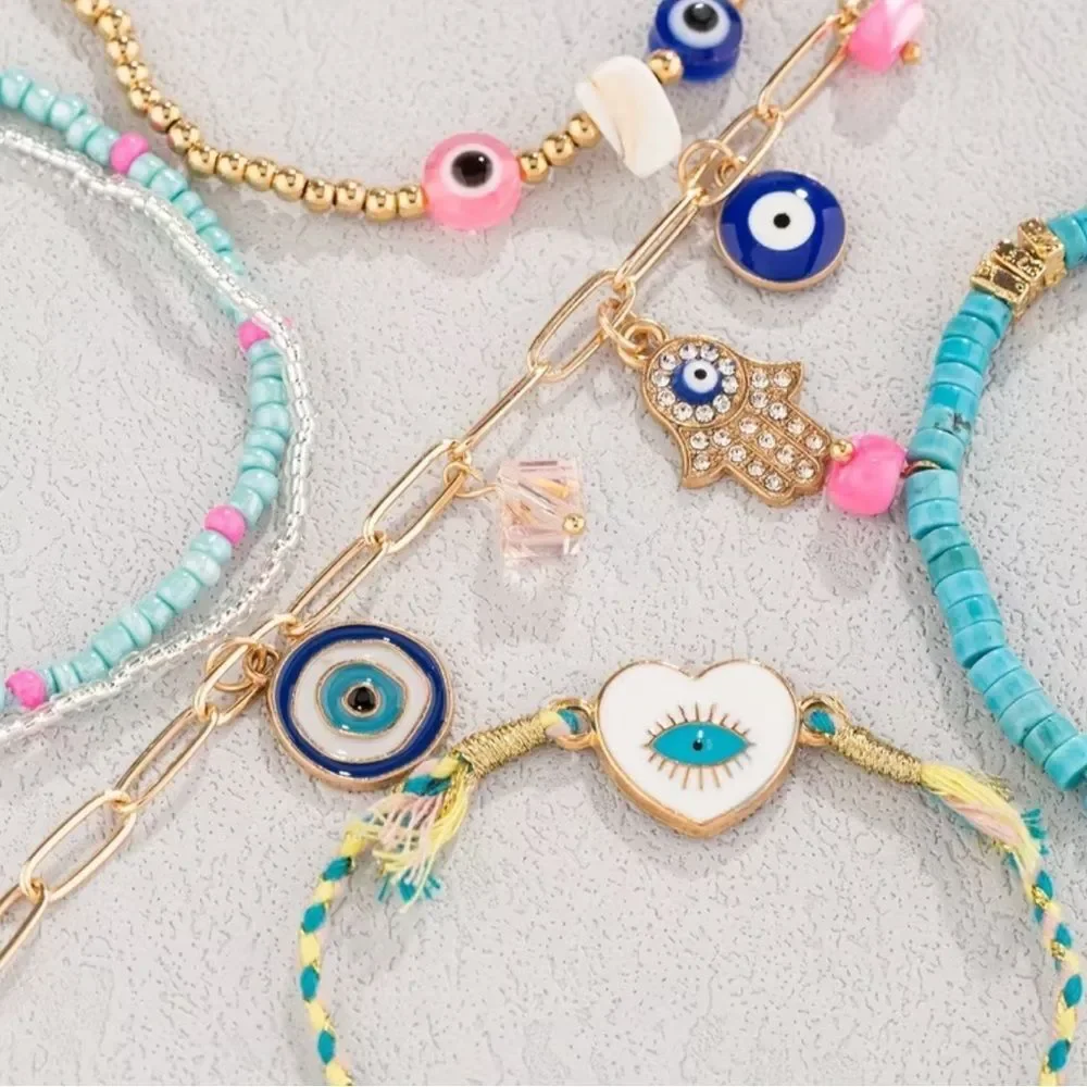 Evil Eye Anklet Set N1928